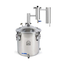 Самогонний апарат з сухопарником 33л , кламп під тен