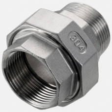 Муфта-американка нержавіюча ВР/НР 1/4″ DN8 AISI 304