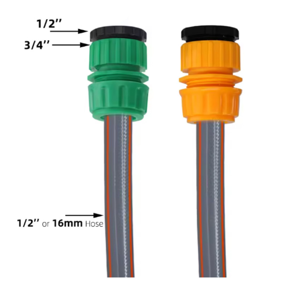Конектор для шланга зелений, внутрішня різьба 1/2