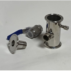 Вузол відбору по пару з ніпелем під термометр 2"