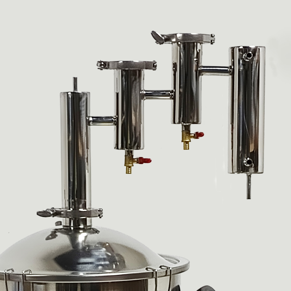 Міні колона 2 дюйма з 2 сухопарниками та охолоджувачем