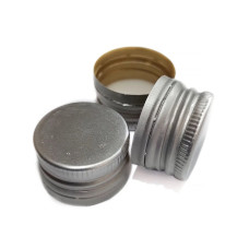 Ковпачок алюмінієвий (Срібло з різьбою 28х18 мм)