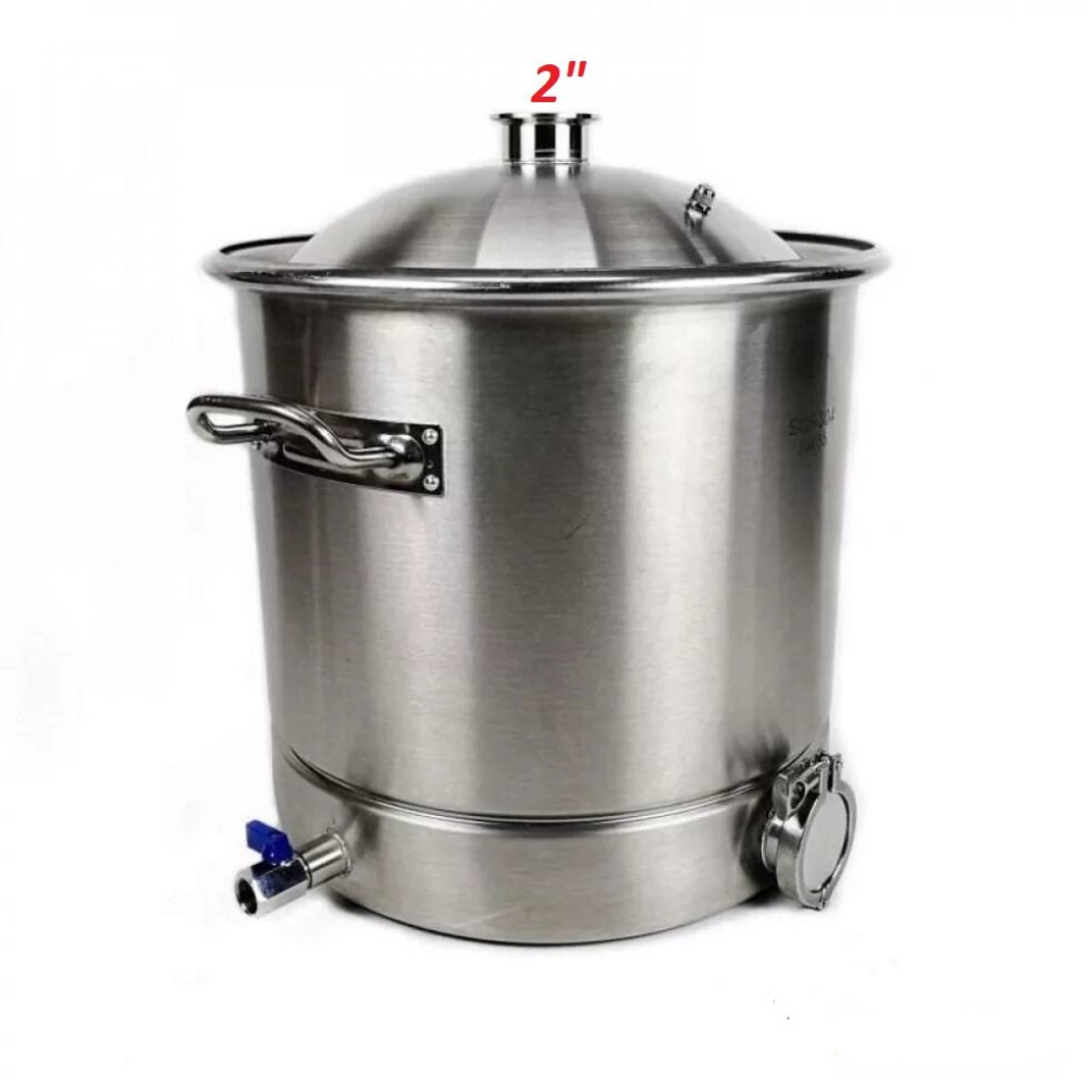 Перегінний куб 17л з купольною кришкою 2 дюйми