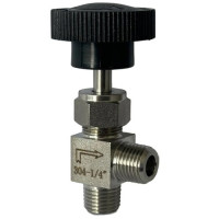 Игольчатый кран (нержавейка) 1/4"
