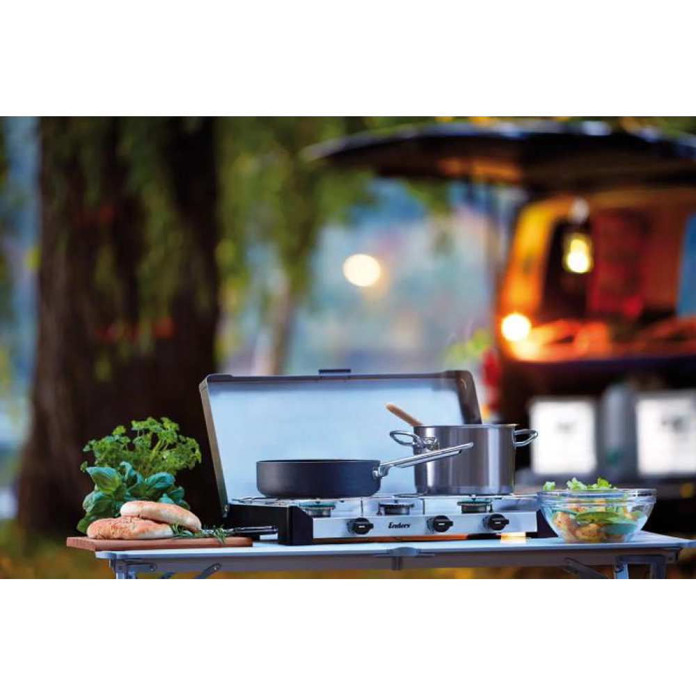 Портативна газова плита Enders Brisbane 3 з термодатчиками
