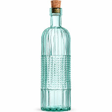 Пляшка з корком TOSCANA, бірюзовий, 500 мл
