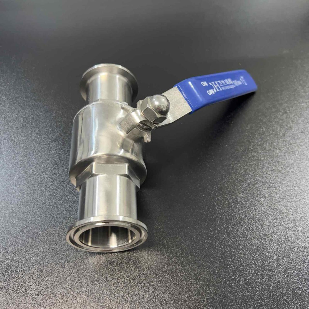 Кульовий кран кламповий 1,5" DN38 з нержавіючої сталі AISI 304
