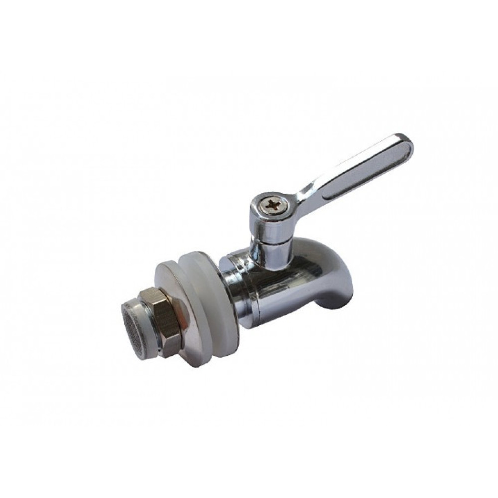 Кран нержавеющий 10мм встраиваемый