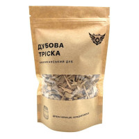 Дубова щепа АМЕРИКАНСЬКИЙ ДУБ МІЛКА ФРАКЦІЯ СРЕДНІЙ ВИПАЛ (100 Г)