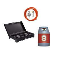 Газовая плита с баллоном 18,2л Enders Dalgety 2 BLACK, Комплект