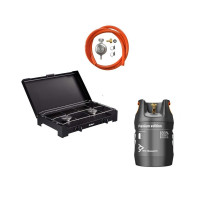 Газовая плита с баллоном 18,2л с отсекателем Enders Dalgety 2 BLACK, Комплект