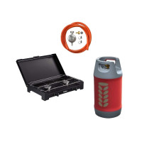 Газова плита з балоном 24,5л Enders Dalgety 2 BLACK, Комплект