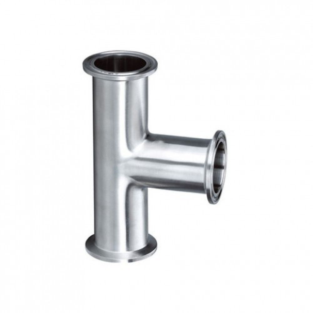 Тройник нержавеющий под кламповое соединение 2" дюйма DN51 AISI304