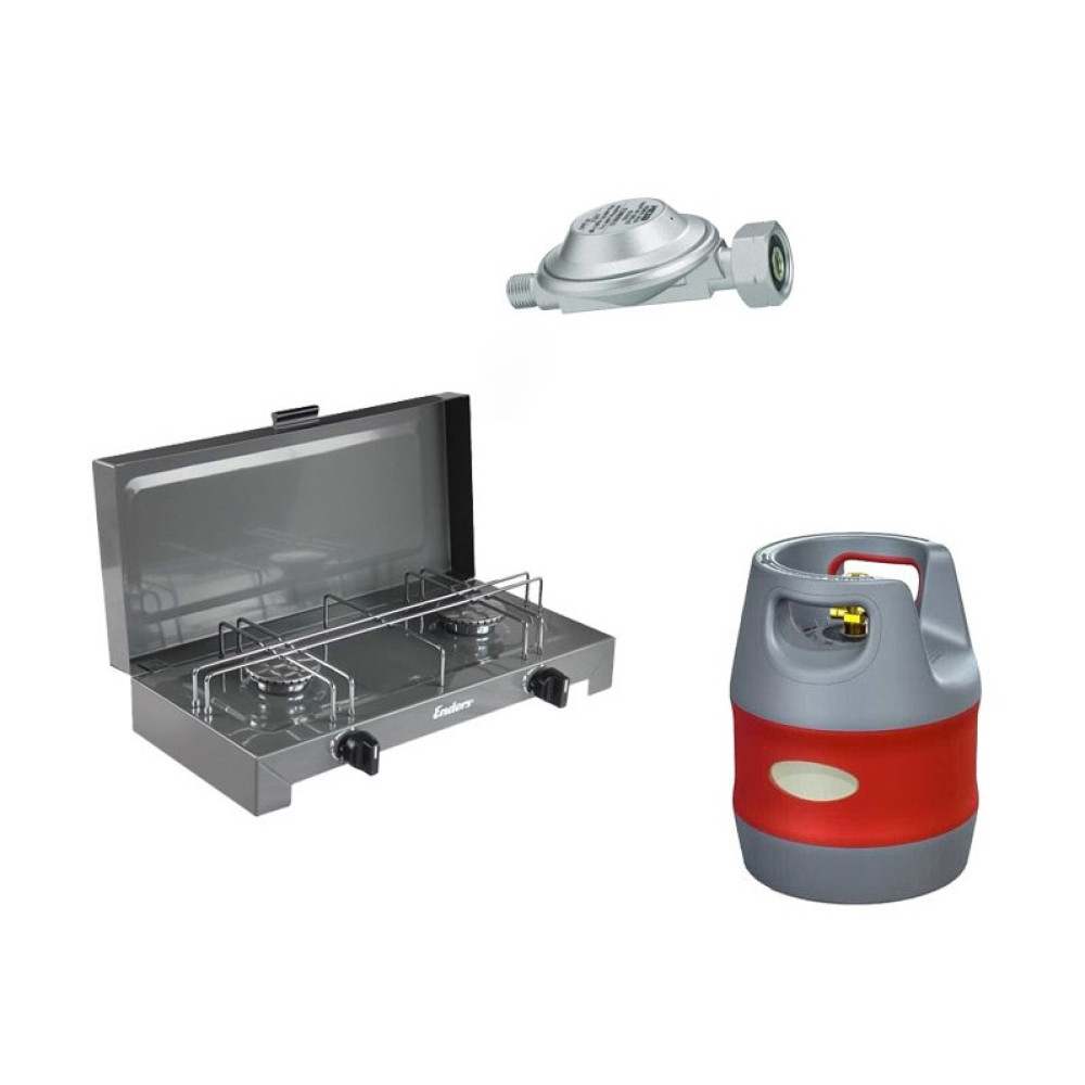 Портативна газова плита з балоном 12,7л та редуктором
