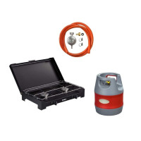 Газова плита з балоном 12,7л Enders Dalgety 2 BLACK, Комплект