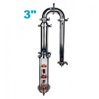 Тарілчаста колона 3" 4 рівні, дефлегматор, холодильник