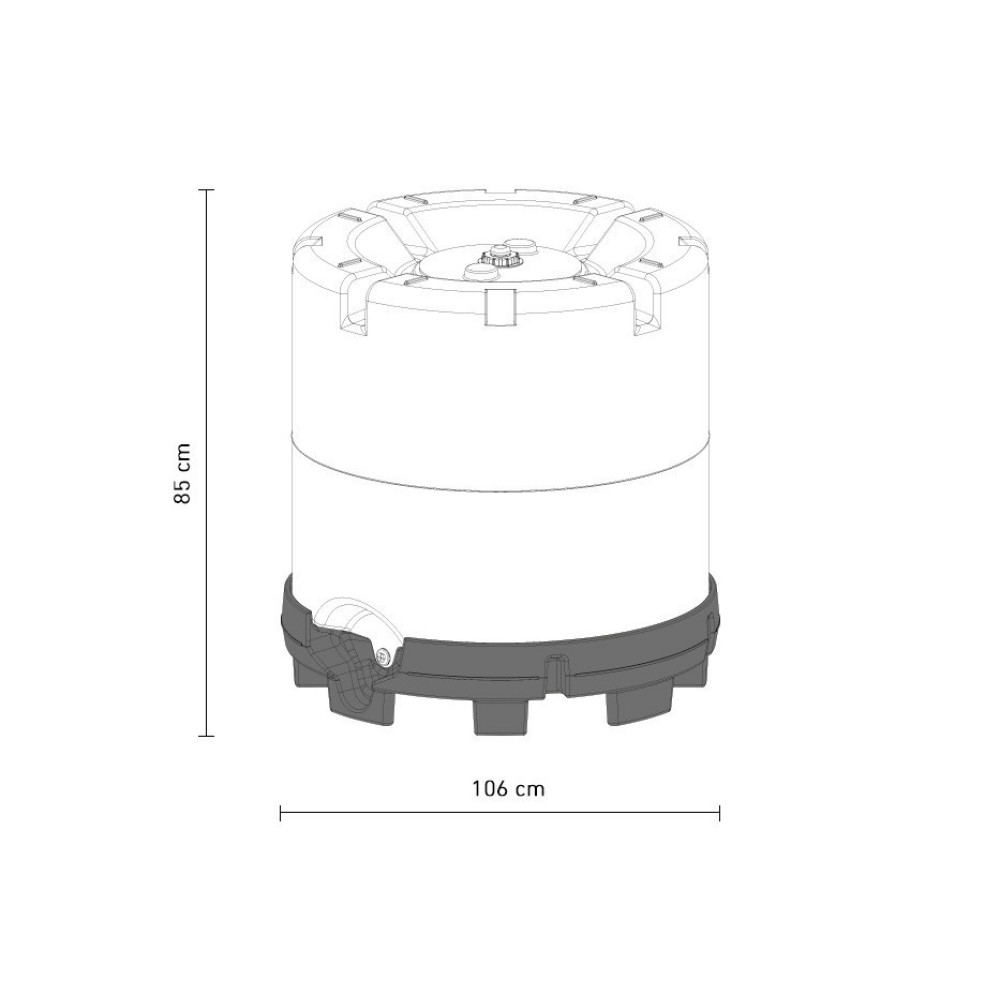 600-літровий транспортний контейнер
