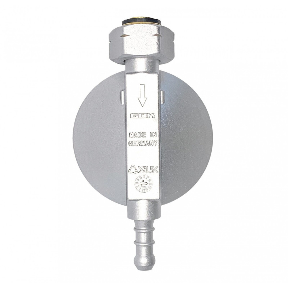 Регулятор тиску газу GOK 37мбар 1,5кг/год. Shell x наконечник ?8 мм під хомут