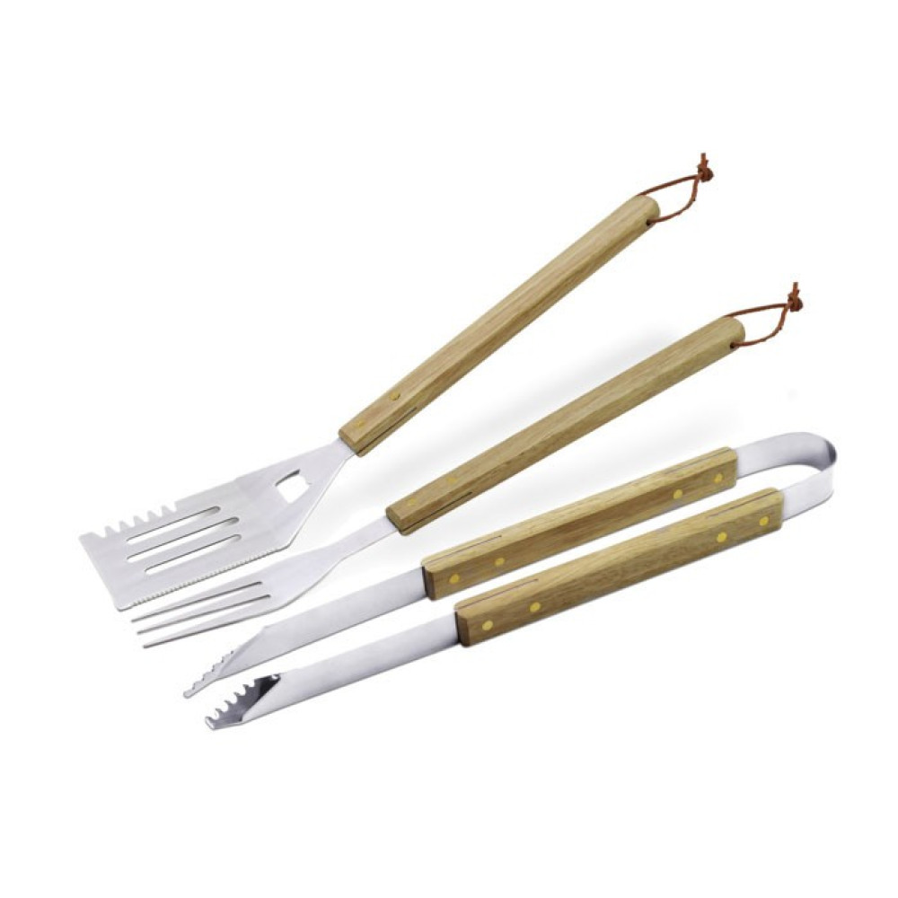 Набір для гриля з дерев'яними ручками