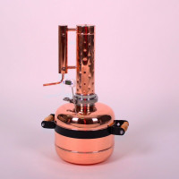 Медный самогонный аппарат 8л колонна 3"