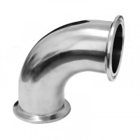Отвод нержавеющий 90 КЛАМП 3" дюйма DN76 AISI304