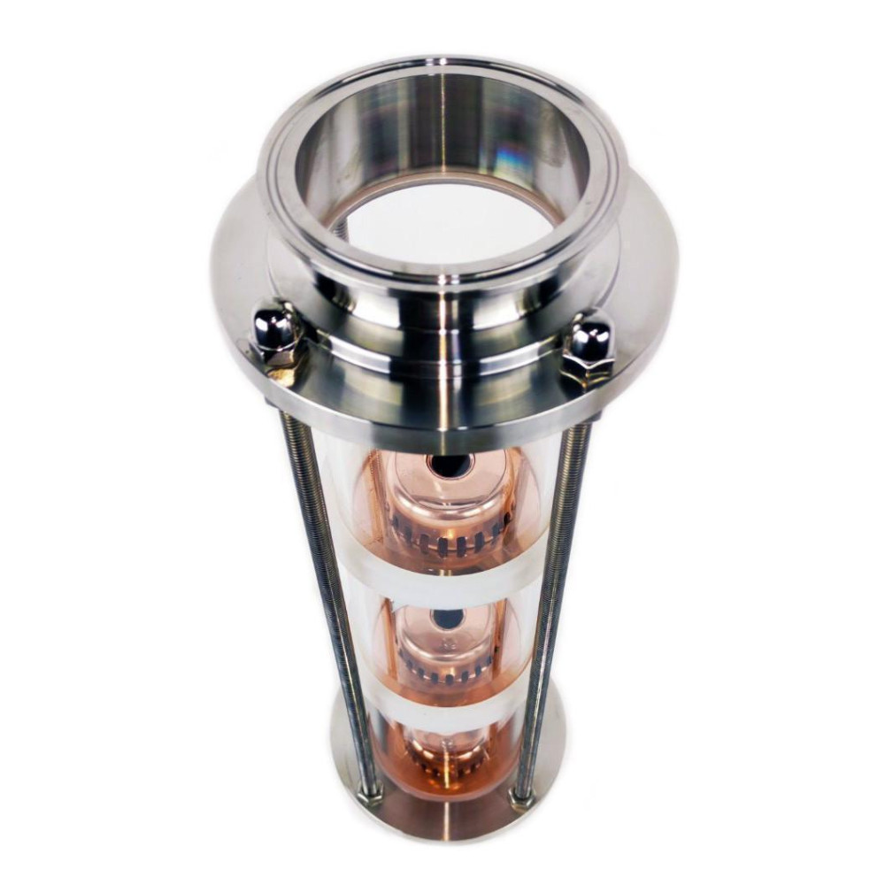 Тарілчаста колона 3" 5 рівнів, дефлегматор, холодильник