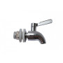 Кран нержавеющий 10мм встраиваемый
