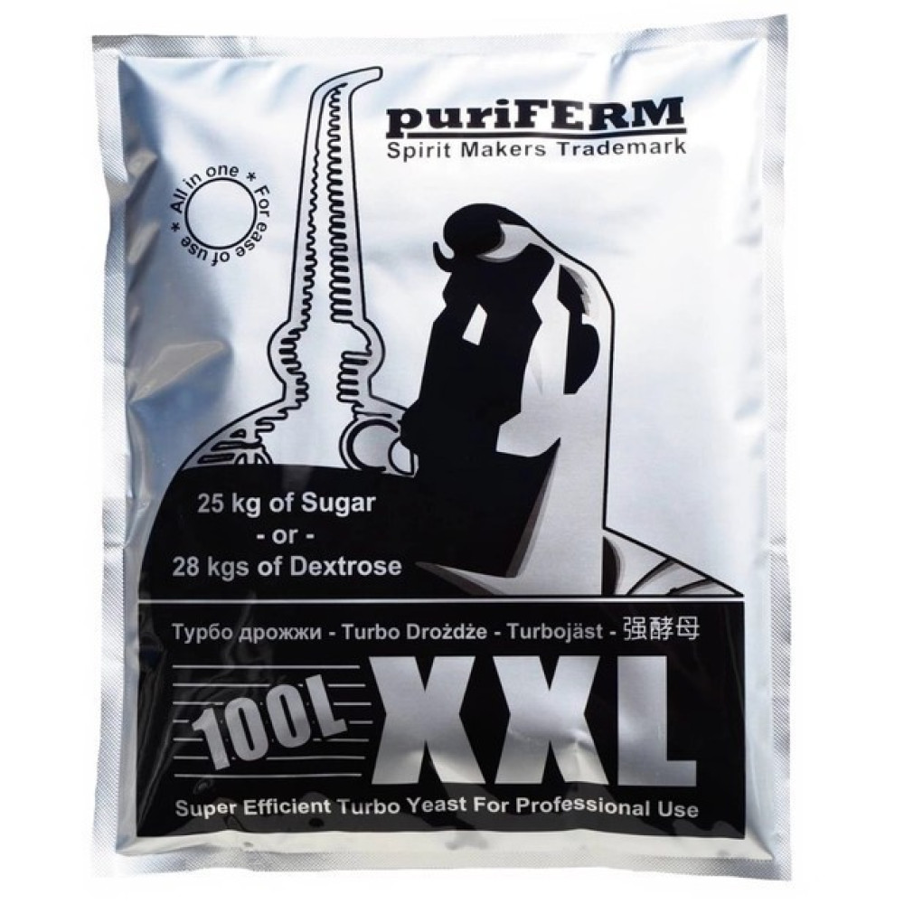 Спиртові Турбо Дріжджі Puri Ferm XXL на 100 л