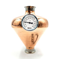 Аламбік мідний шолом 2 дюйма з термометром