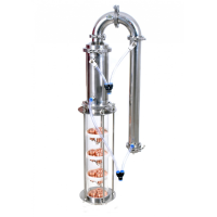 Тарілчаста колона 4" 5 рівня, дефлегматор, холодильник