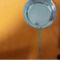 Медная сковорода с фигурной ручкой 22см.