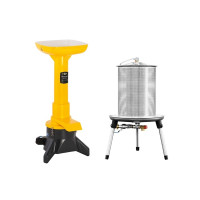 Подрібнювач яблук і груш для соку і Гідропрес з нержавіючої сталі 40л