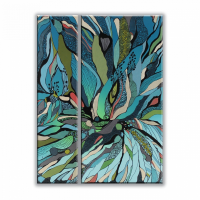 Металлокерамический дизайн-обогреватель UDEN-S "Хрупкая лилия" (диптих)