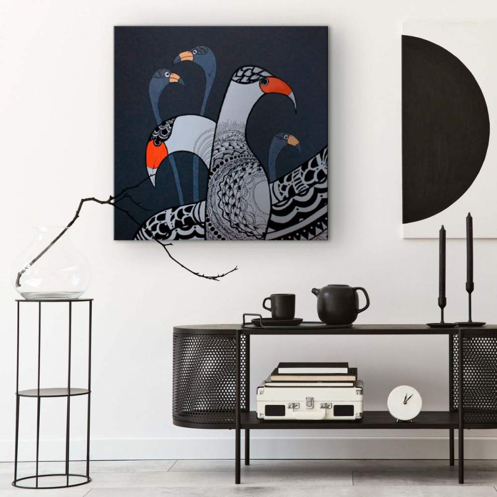 Металокерамічний дизайн-обігрівач UDEN-S "Крилата історія" (диптих)