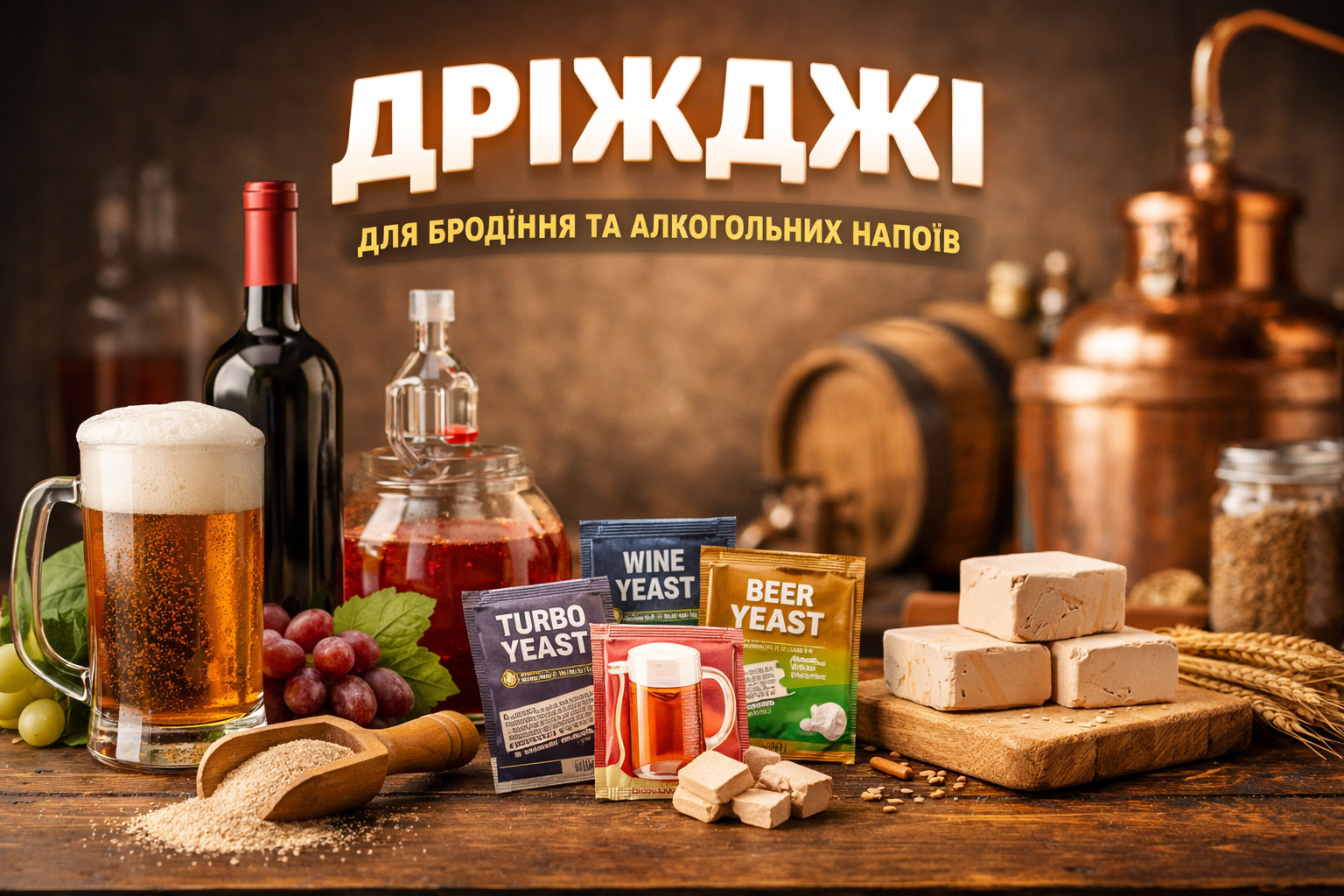 Дріжджі для алкоголю