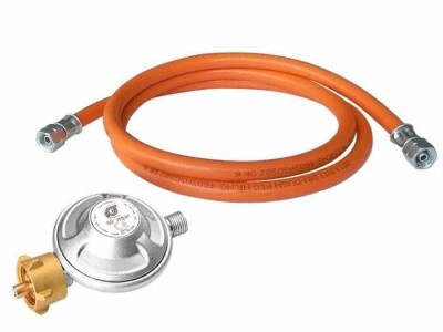 Gas hose 80 cm with 1/4&quot; thread, IGT reducer 50 mbar, kit