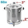 Distillation cube 60 liters 3 inches