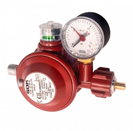 Gas pressure regulator GOK EN61-DS 1.5 kg/h. 29mbar KLFxG1/4LH-KN MELTS UEDS