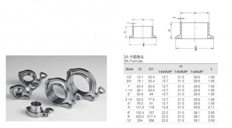 Welded clamp flange sms102 4 inches