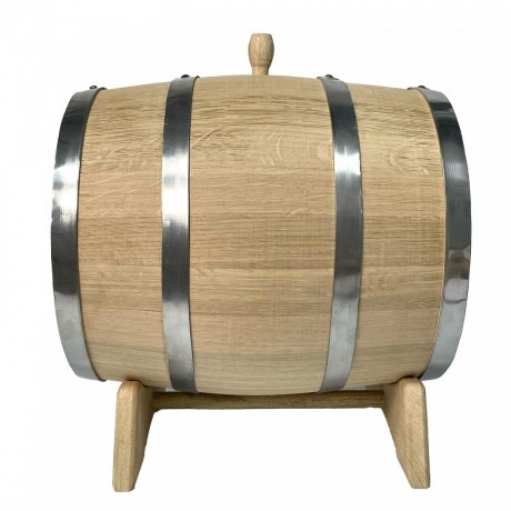 Oak barrel 20l M+ with glass bottoms